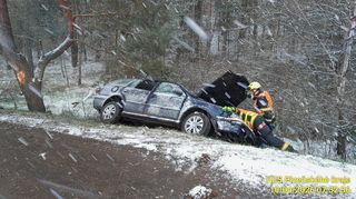Sněžení na západě Čech komplikuje dopravu